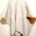 Ruana13c 100% hand-woven wool poncho