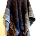 Ruana2c 100% hand-woven wool poncho