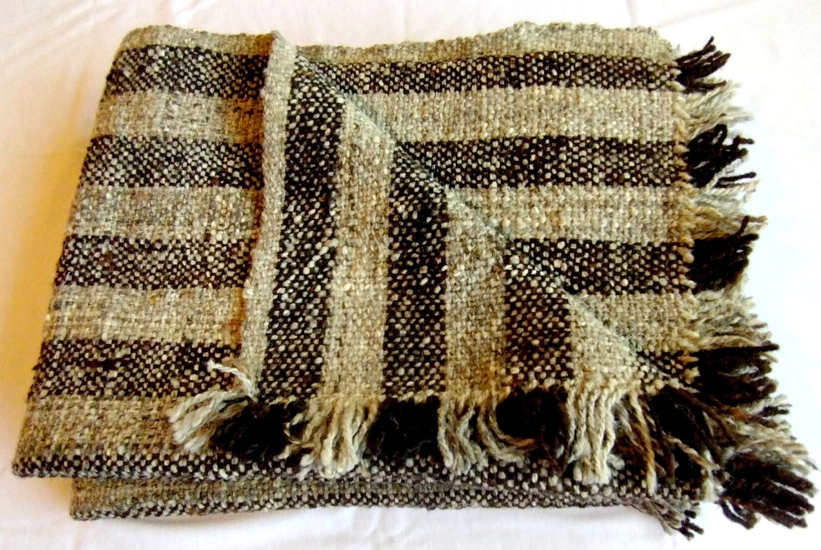 pure wool ruana folded