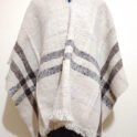 Warm wool poncho that is hand-woven from pure wool.